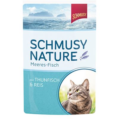 Hrana umeda pentru pisici Schmusy Nature cu ton in gelatina 100g